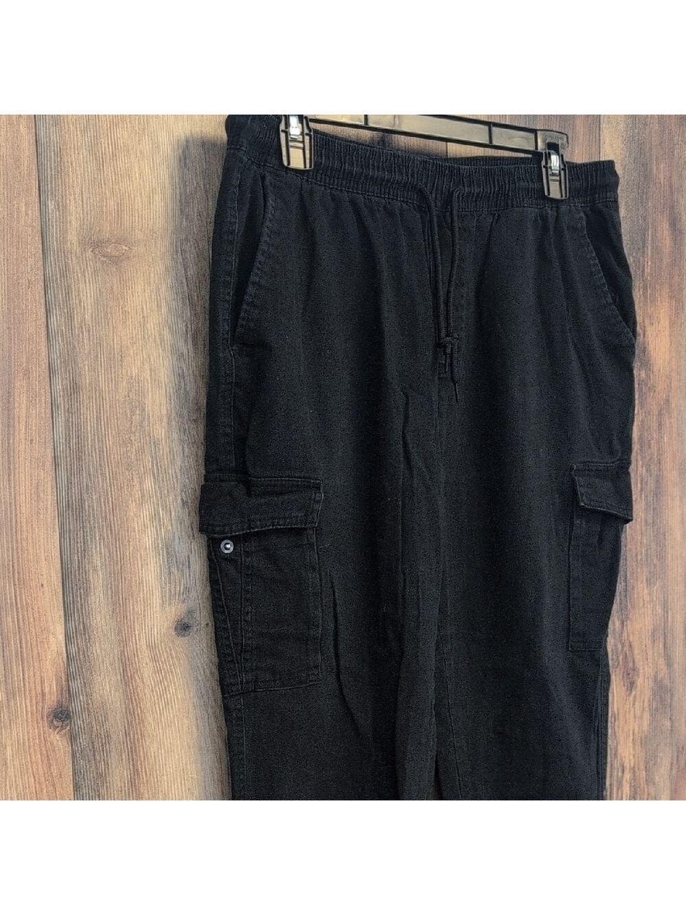Rue21 Classic Elastic Waist Black Cargo Men's Pants L